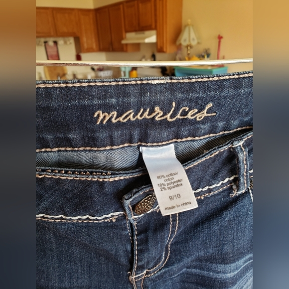 NWOT Maurices sequins & embroidery flare jeans - Picture 6 of 15